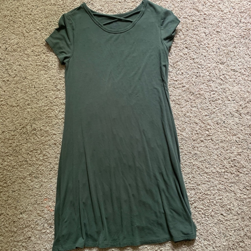 Green Cross T-shirt Dress